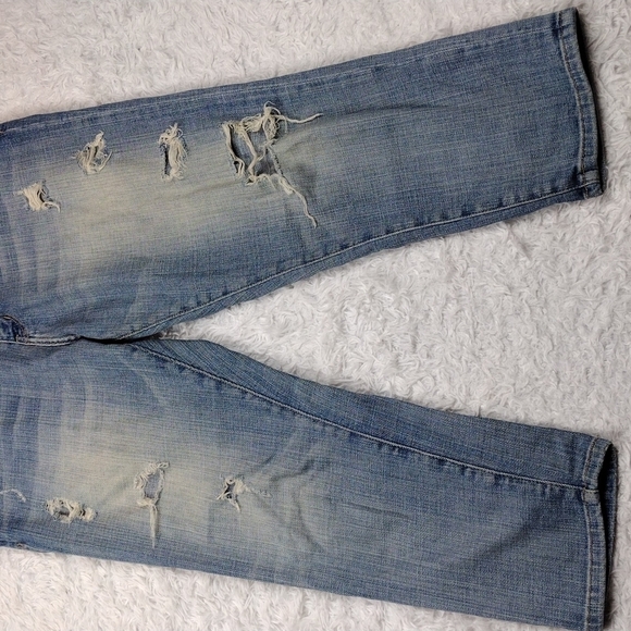 current/elliott Mississippi Destroy Blue High Rise The Skinny Boy Jeans - Picture 4 of 12